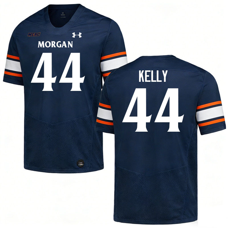Morgan State Bears #44 Leroy Kelly College Football Jerseys,Uniforms Stitched-Navy